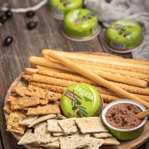Паштет ARGETA Veggie овощной из нута с маслинами /жесть/ 95г