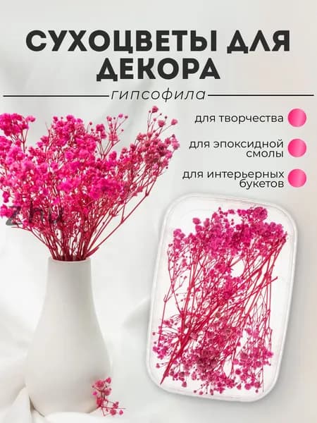 Сухоцветы Гипсофила, 1 шт