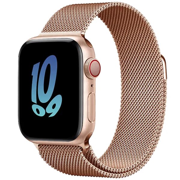 Ремешок для смарт-часов Apple Watch Series 1-10 и SE 38mm 40mm 41mm / Металлический стальной браслет,Миланская петля ремень для умных