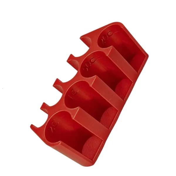 Пенал для монет из PETG на 8 отделений, красный