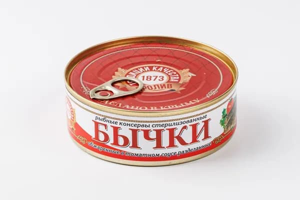 Бычки обжаренные в томатном соусе, 240 г