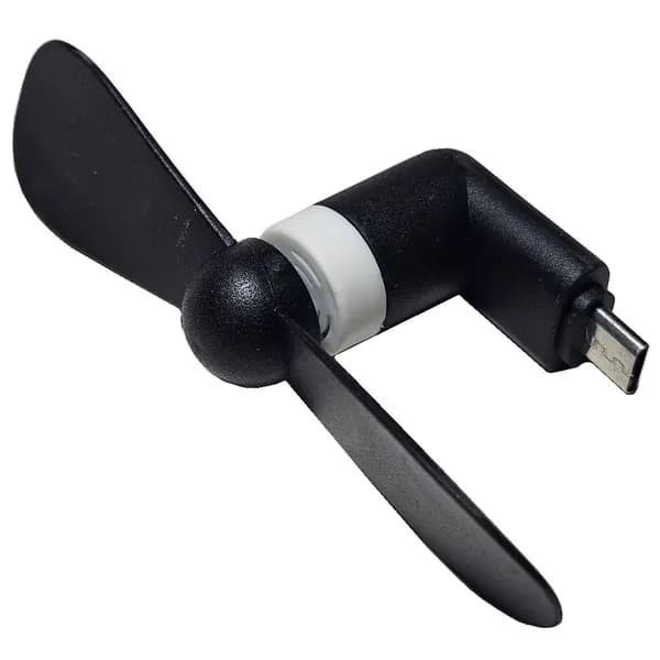 Мини вентилятор с портом USB MICRO питание от смартфона с функцией OTG FC631