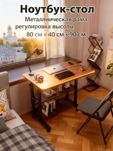 Столик для ноутбука, 80х40х90 см