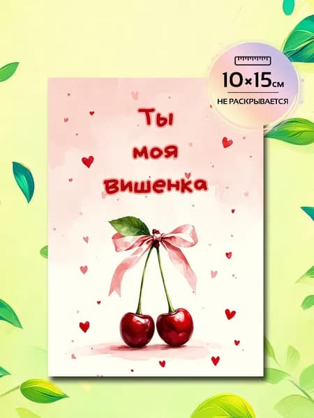 Открытка с Днём Рождения, А6 с конвертом