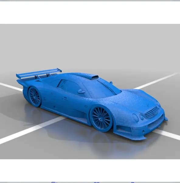 Mercedes CLK GTR. Масштабная модель 1:72.