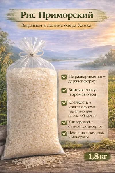 Рис приморский 1,8кг