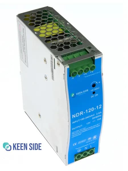 Источники питания на DIN рейку NDR-120-12 AC-DC, 12В, 10А, 120Вт