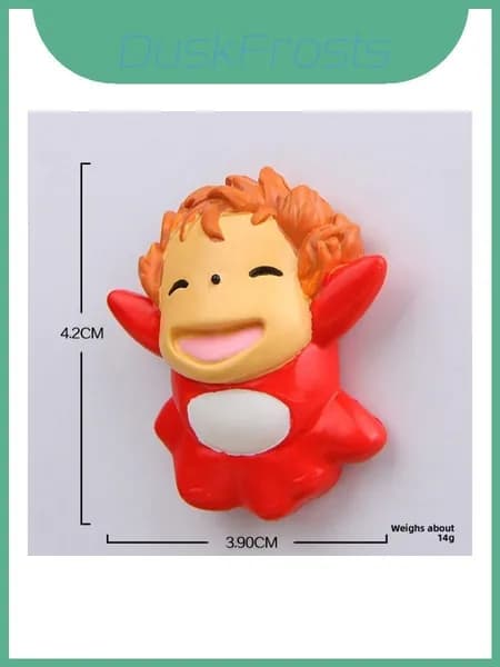 ponyo on the cliff holding bucket girl fish мини магнитный декор для холодильника для дома офиса и подарка стильg