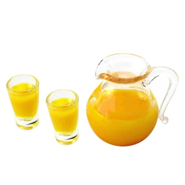 Миниатюрные Стаканчики Для Сока, Оранжевые, Из Стекла, Подарок Diy, 1 Комплект