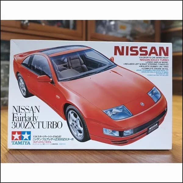 Эксклюзивная сборная модель Nissan Fairlady 300ZX Turbo Z32 в масштабе 1/24 от Tamiya, 24087, с детализированным мотором