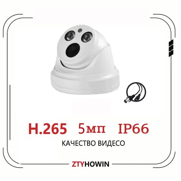 Внутренняя камера камера видеонаблюдения Может записывать звук ZTYHOWIN D-2 5MP