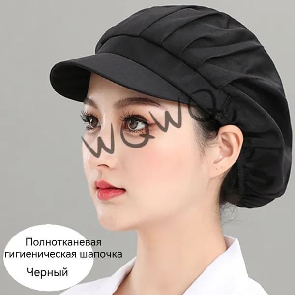 Гигиеническая шапочка для пищевого производства с козырьком