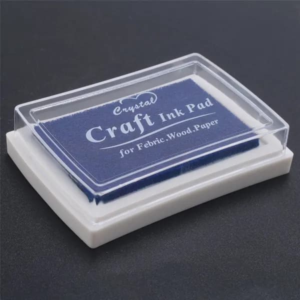 Подушечка с синими чернилами Inkpad Rubber Stamp Finger Print Craft Non-Toxic