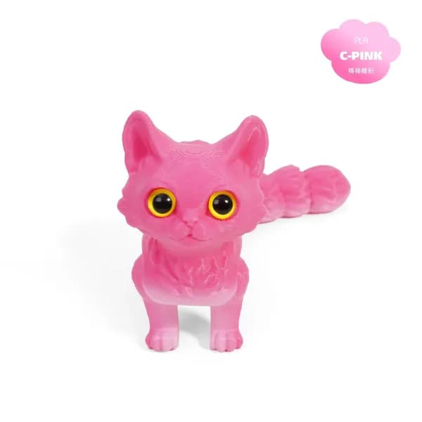 Яркий 3D-печатный кот, набор 3D-печатных игрушек с подвижными суставами для спокойного расслабления, антистрессовый 3D- декор в виде животного взрослых и детей.