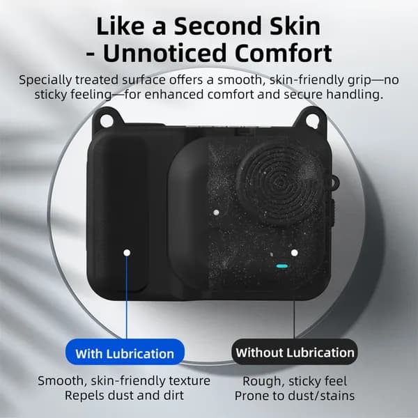 Силиконовый чехол для экшн-камеры Insta360 GO Ultra, чёрный, с магнитным креплением и защитой объектива