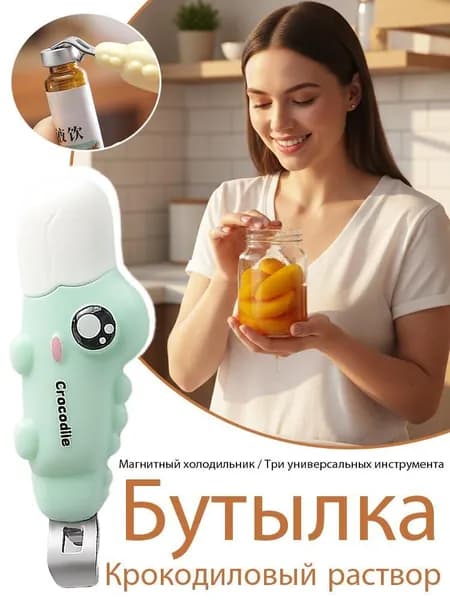 Открывалка пластик 1 шт зеленый
