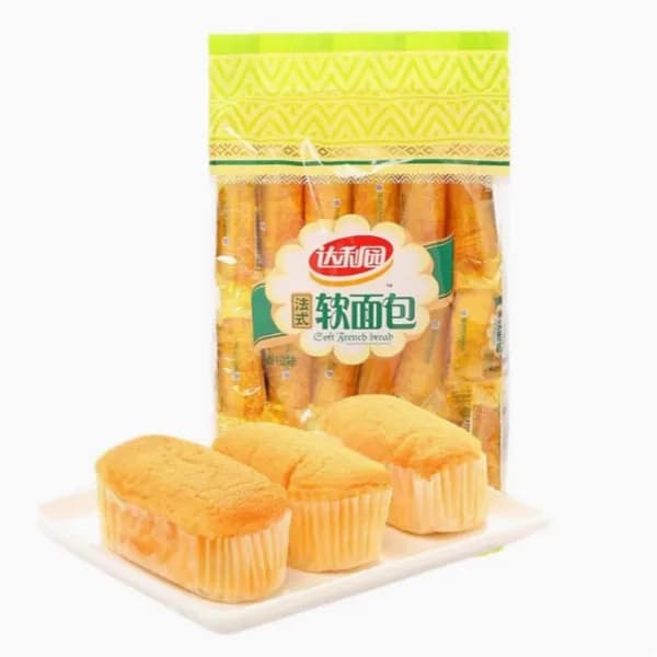 Мягкий французский хлеб Далиюань для завтрака молочный вкус 500г