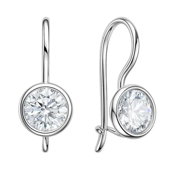 Серьги детские с фианитами серебро 925 пробы 585GOLD