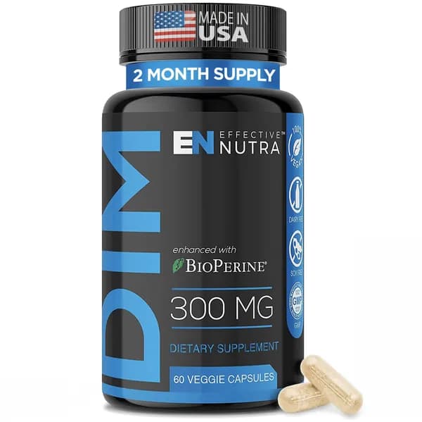 Эффективная добавка Nutra DIM 300mg + BioPerine, эстроген дополнительной силы