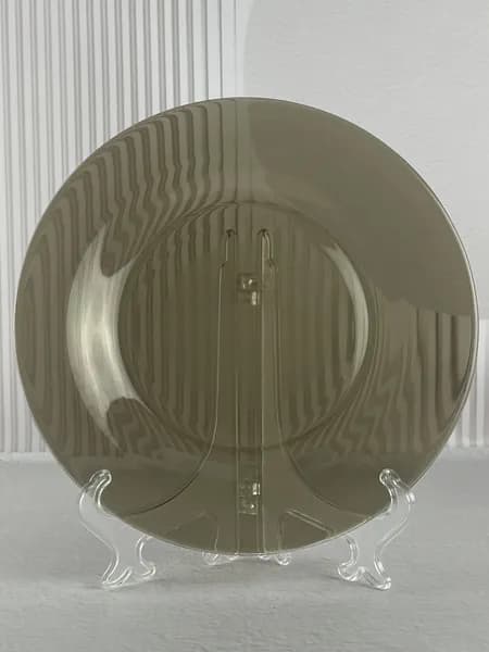 Тарелка десертная Luminarc "Амбьянте Эклипс", 19,5 см, 1 шт, дымчатая, стеклянная тарелка для десертов, выпечки, торта и закусок, для сервировки стола и в подарок