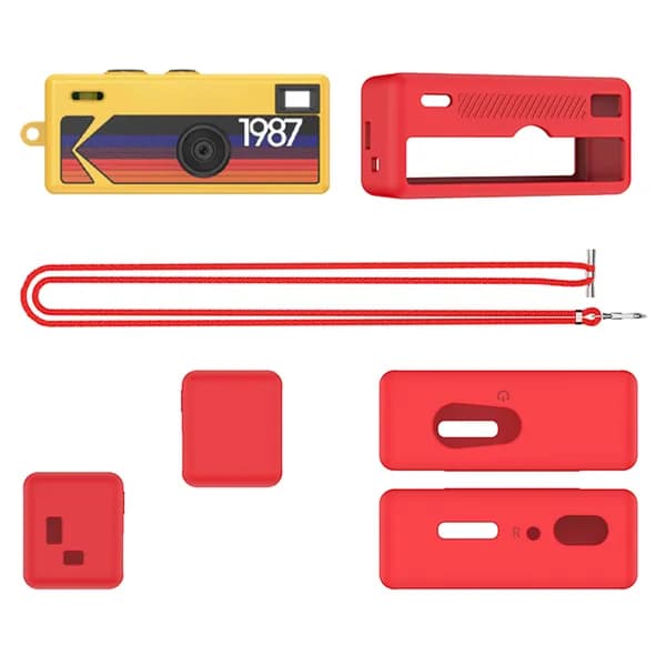 Силиконовый чехол для камеры Kodak Charmeira Keychain, красный, противоударный