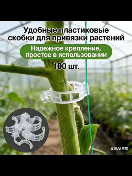 Подвязка для растений,0.7см,100шт