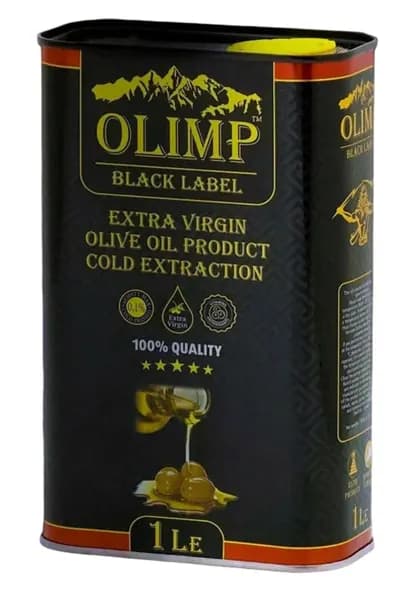 Оливковое масло Olimp Black Label Extra Virgin 1л, Греция