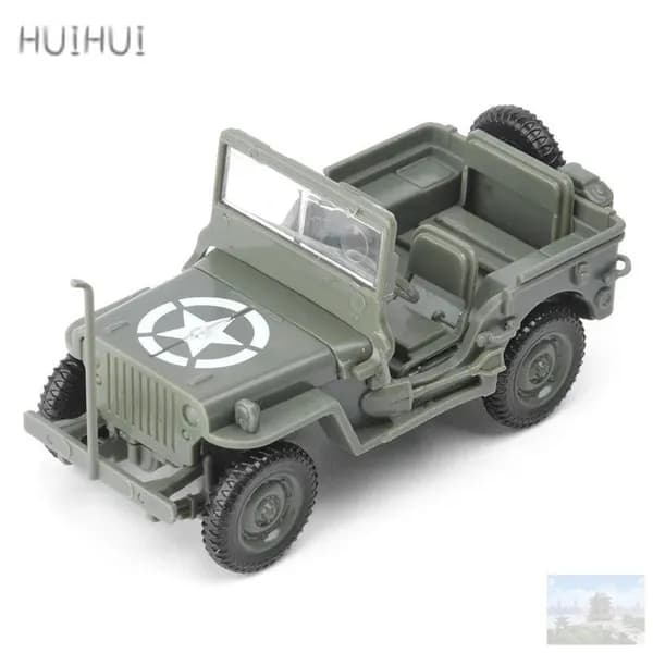 1/48 Сборная модель автомобиля Willis Jeep Cars WW2 DIY Пластиковые 3D головоломки