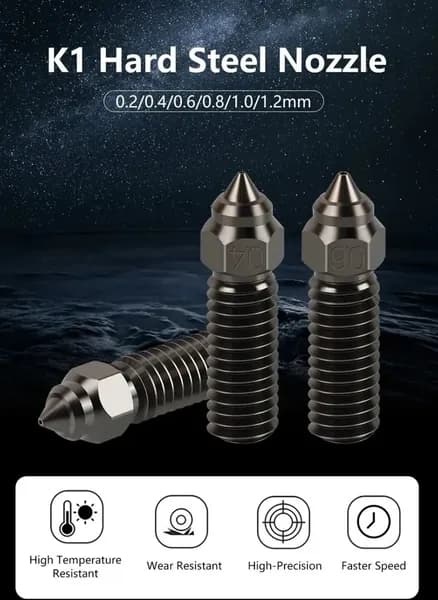 Сопло Creality K1/K1Max Закаленная сталь 0,2