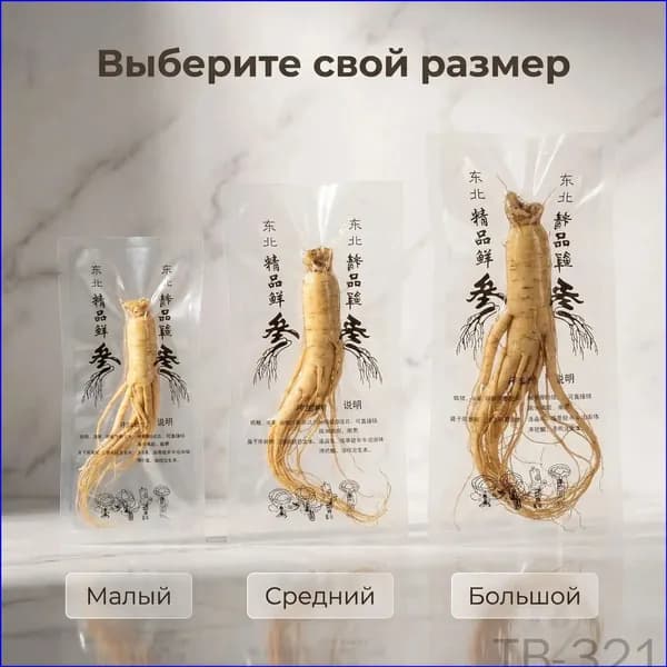 Премиум свежий женьшень, 65 г корень Treasure Box