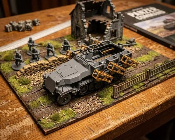 Сборная модель Полугусеничный тягач sd kfz 251, масштаб 1:72