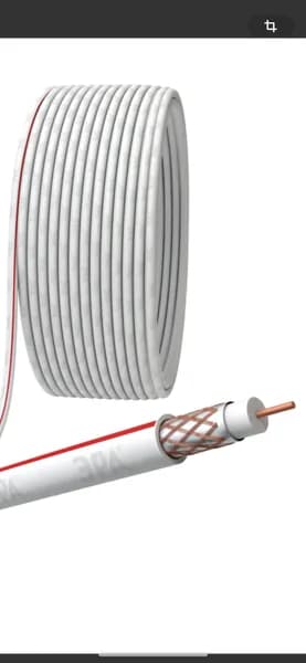 ЭРА Кабель коаксиальный SAT 50 М, 75 Ом, Cu/(оплётка Cu 75%), PVC, цвет белый 2м