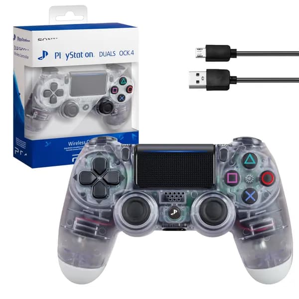 Джойстик PS4 DualShock беспроводной, Прозрачный