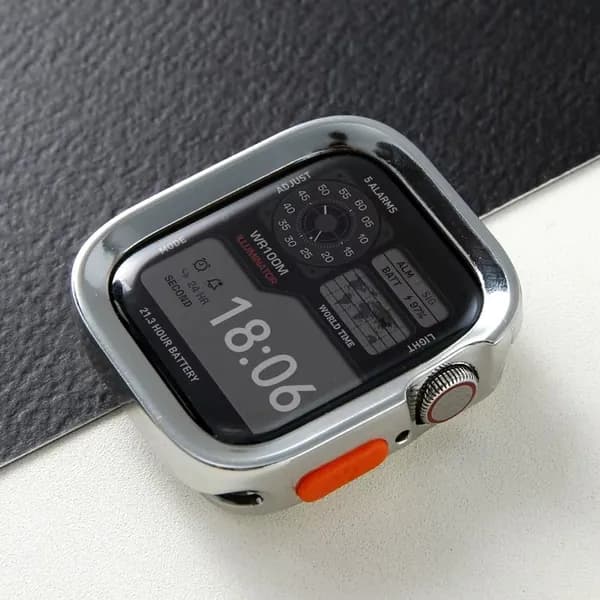 Защитный силиконовый чехол для корпуса часов Apple Watch 42 mm, бампер на Апл Вотч 10/11