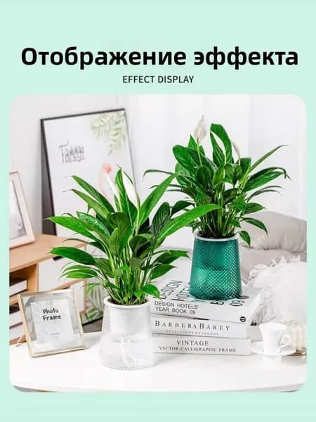 Вазон 12 см, 1 шт, цвет бирюзовый