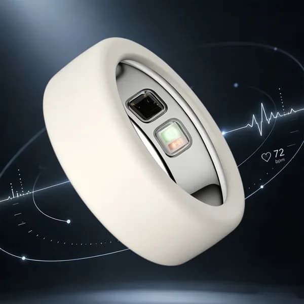 Чехол для кольца Oura Ring 5 из силикона белого цвета размера S