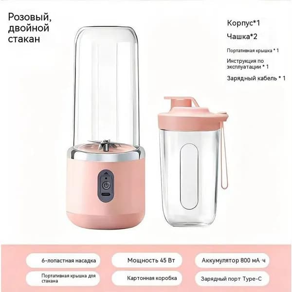 Соковыжималка электрическая для цитрусовых 2606271505331080, розовый