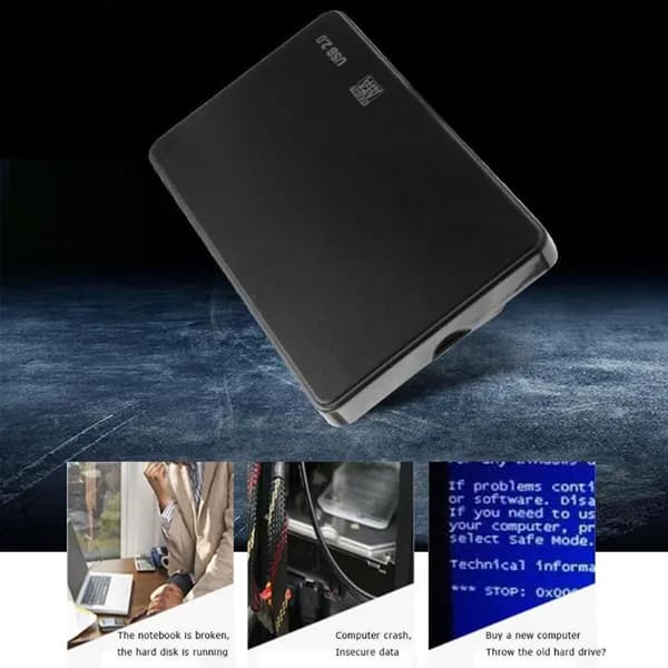 Пластиковый корпус USB 2.0 / 3.0 емкостью 3 Т