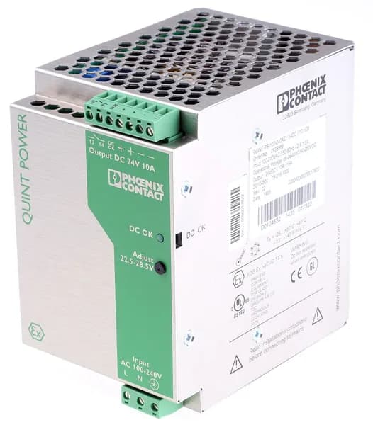 QUINT-PS-100-240AC/24DC/10 (арт. 2938604) промышленный импульсный блок питания для формирования шины 24 В DC с током до 10 А