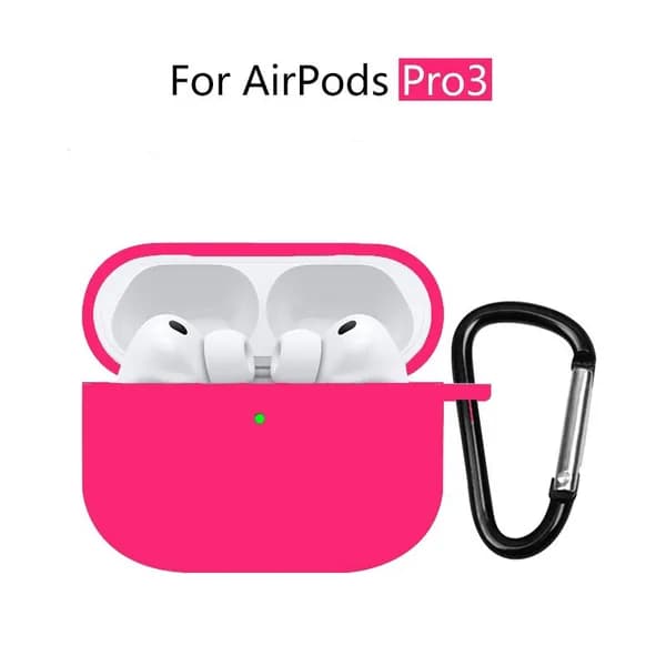 Чехол для AirPods Pro 3 ( 2025 )/ чехол для наушников аирподс про 3 , силиконовый , с микрофиброй