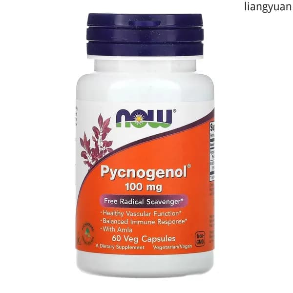 NOW Foods, Pycnogenol 100 мг, 60 вегетарианских капсул