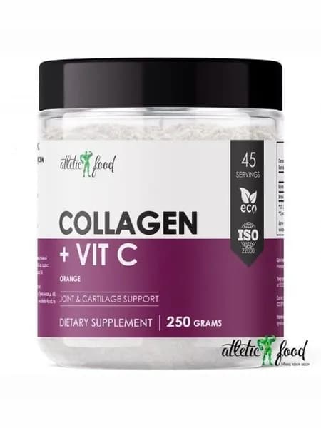 Pure Collagen Peptides + Vitamin C - 250 грамм (со вкусом клубника)