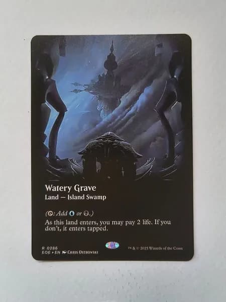 Портативные карты MTG Настройка и прокси Высокое качество без фольги Водная могила 286