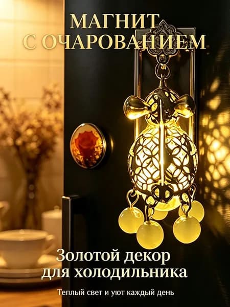 Магнит на холодильник со светодиодной подсветкой