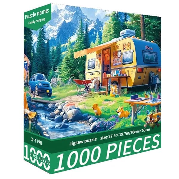 Пазл "Семейный кемпинг", 1000 деталей