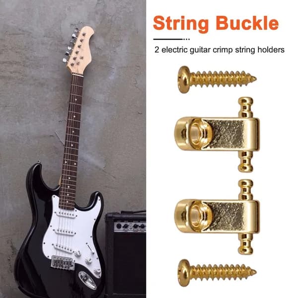Зажим для струн электрогитары Fender Stratocaster и Telecaster, золотистый