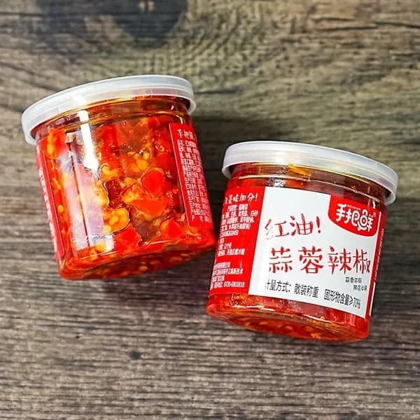 Китайские снеки азиатские продукты соус/Аджика,чесночный привкус