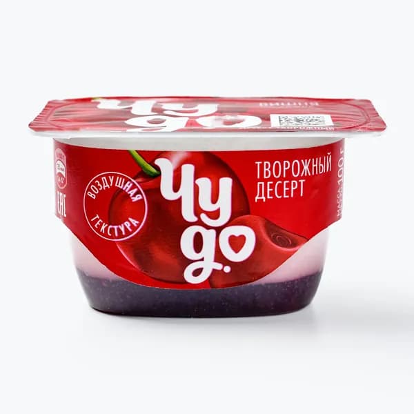 Творожок двухслойный Чудо Вишня, 4,2%, 100 г