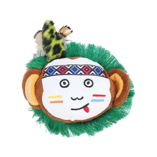 Мягкая игрушка для кошек с кошачьей мятой, - обезьяна