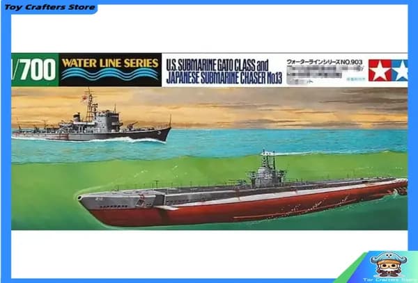 TAMIYA 31903 1/700 US SUBMARINE GATO CLASS & Японская подводная лодка №13 сборная модель корабля